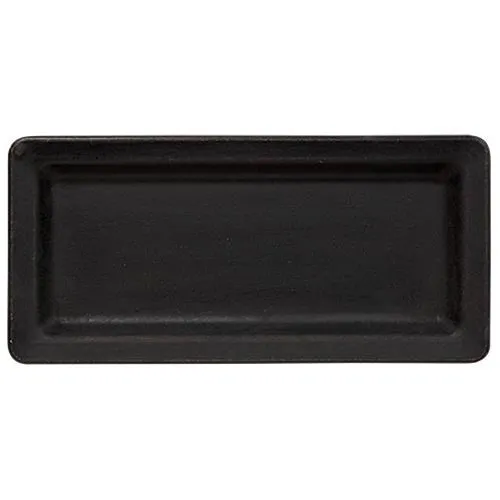 11" Black Wooden Tray (Pack of 4)