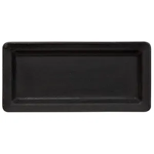 11" Black Wooden Tray (Pack of 4)