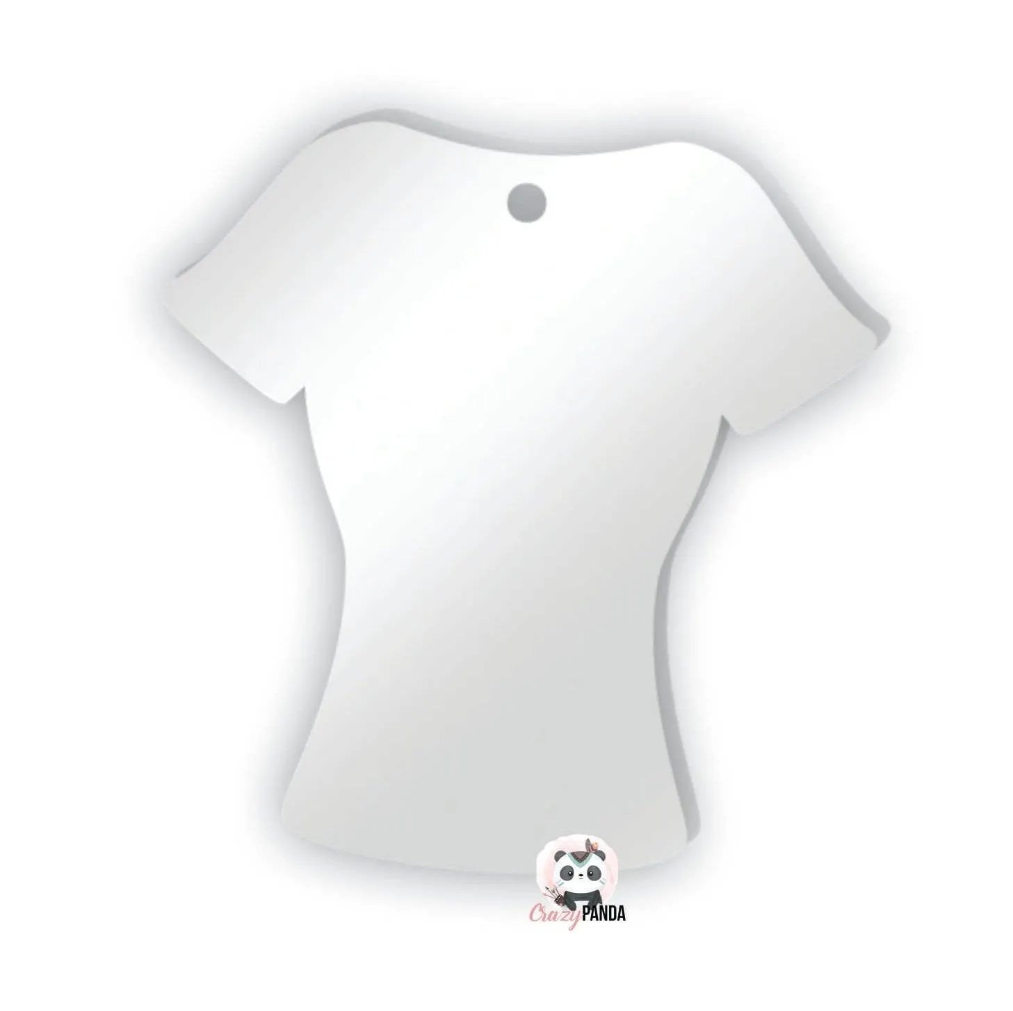 Acrylic Blank Clear Ladies shirt 57x55x2mm