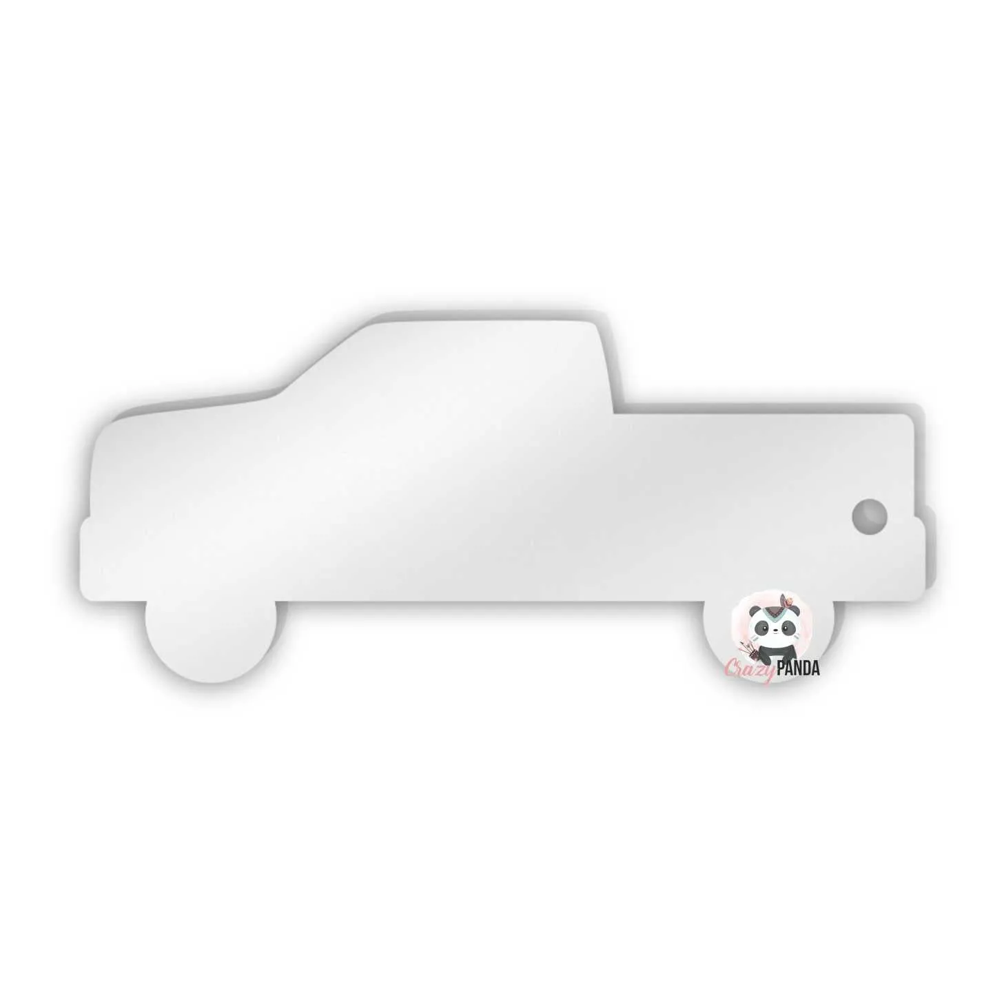 Acrylic Blank Clear Pick-Up Truck 70x30x1.5mm