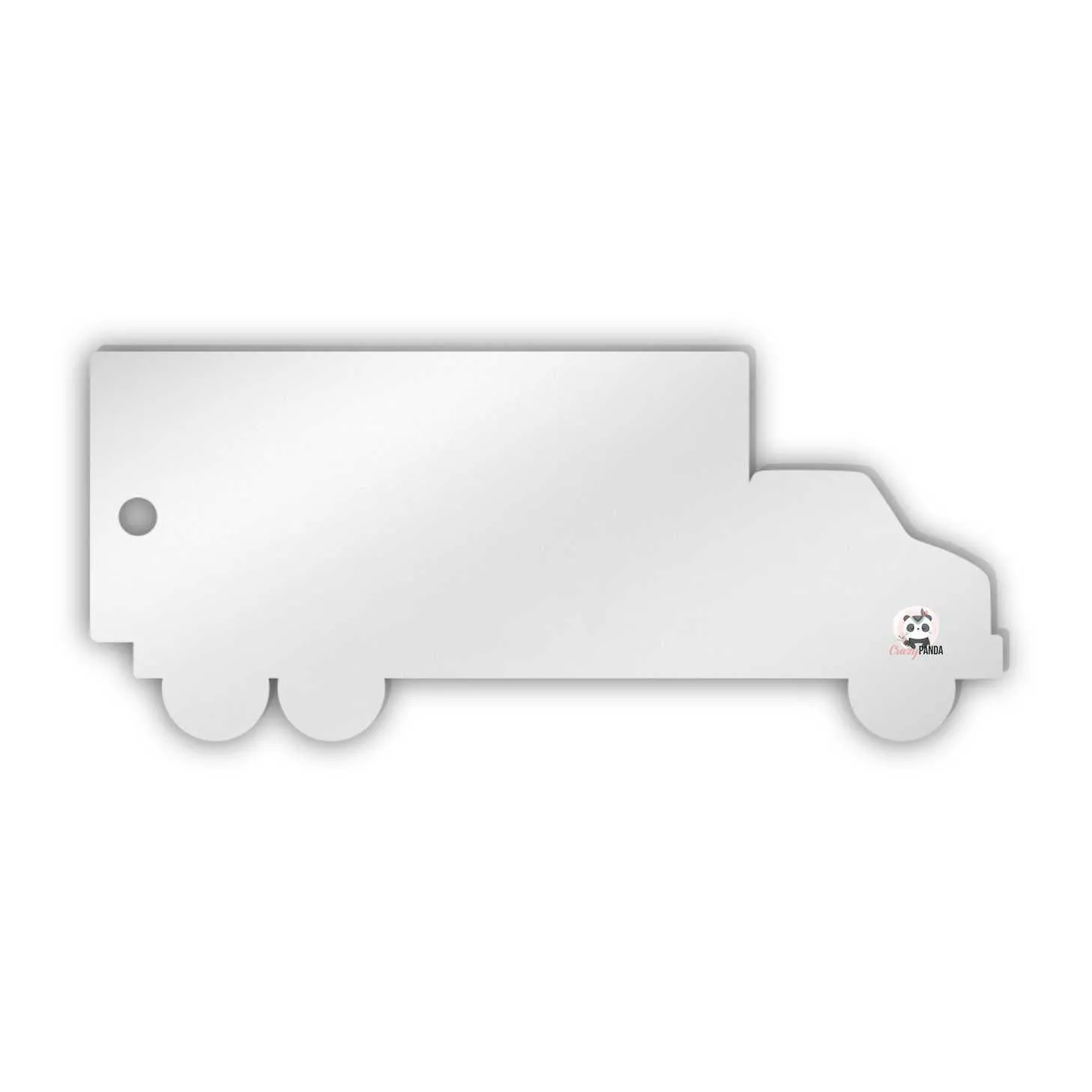 Acrylic Blank Clear Truck 70x30x1.5mm