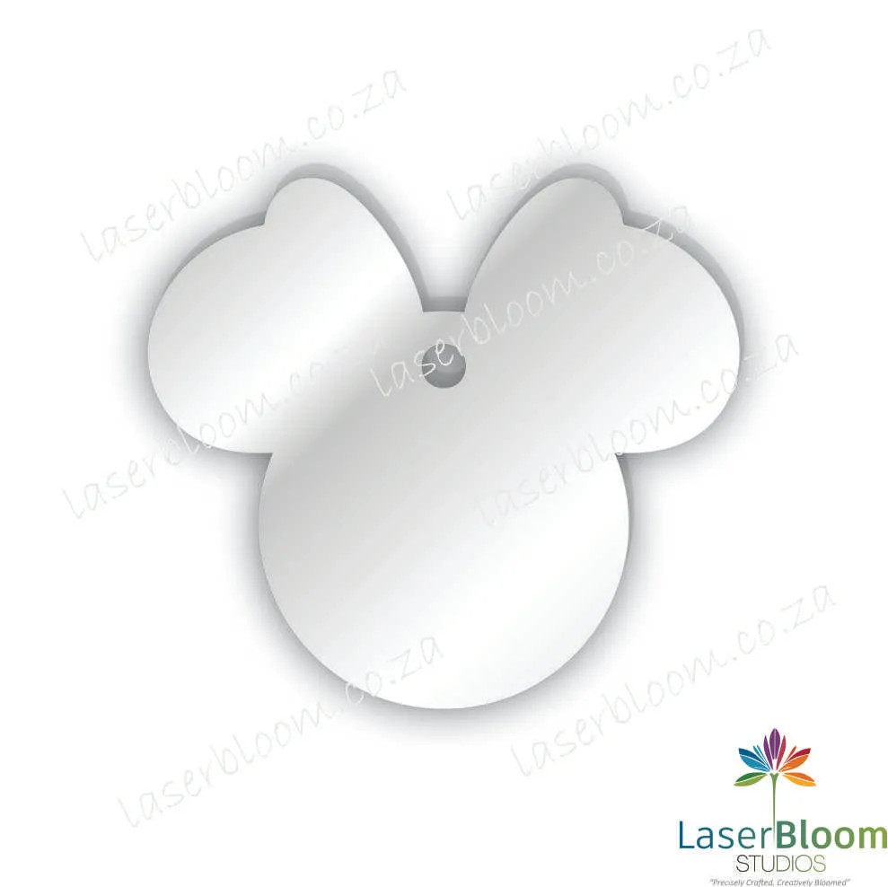 Acrylic Blank Minnie Mouse- Select Your Thickness (1.5mm, 2mm, 3mm)