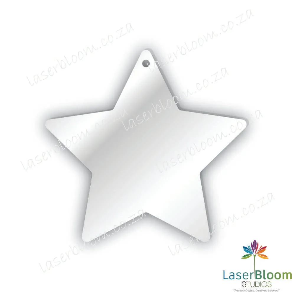 Acrylic Blank Star- Select Your Thickness (1.5mm, 2mm, 3mm)