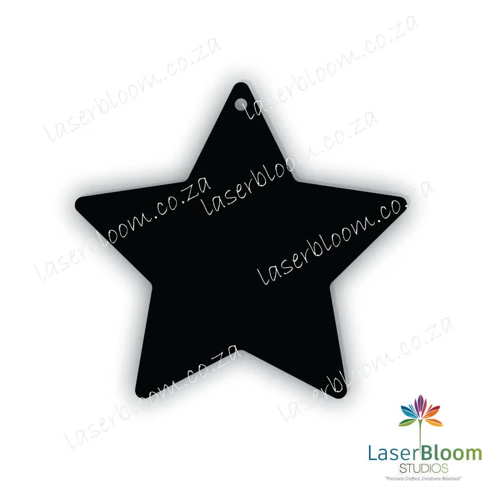 Acrylic Blank Star- Select Your Thickness (1.5mm, 2mm, 3mm)