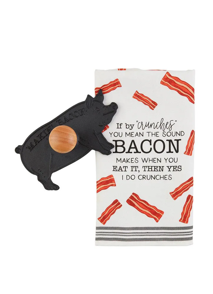 Bacon Press and Towel by Mud Pie