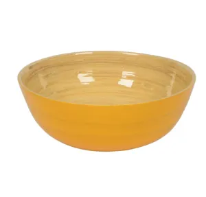 Bamboo Serving Bowl – Yellow – 7"Dia. x 2.7"