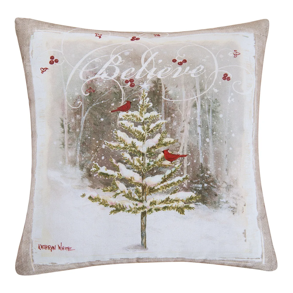 Believe Tree Pillow