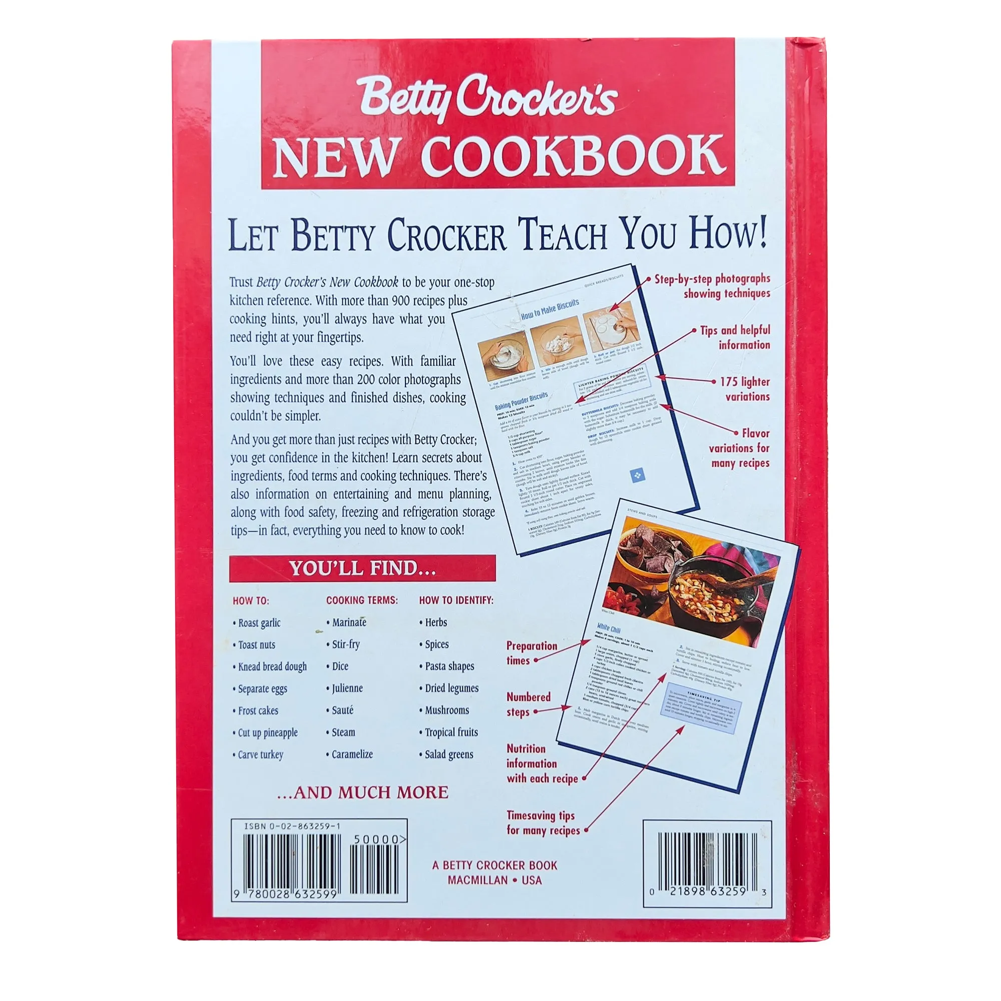 Betty Crocker's New Cookbook "Everything You Need To Know To Cook" 1996