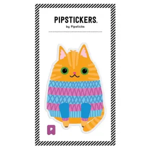 Big Puffy Cozy Cat Sticker