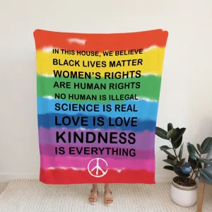 Black Lives Matter Lgbt Blanket Gift For Gay Friend, Lesbian Blanket, Pride Gifts