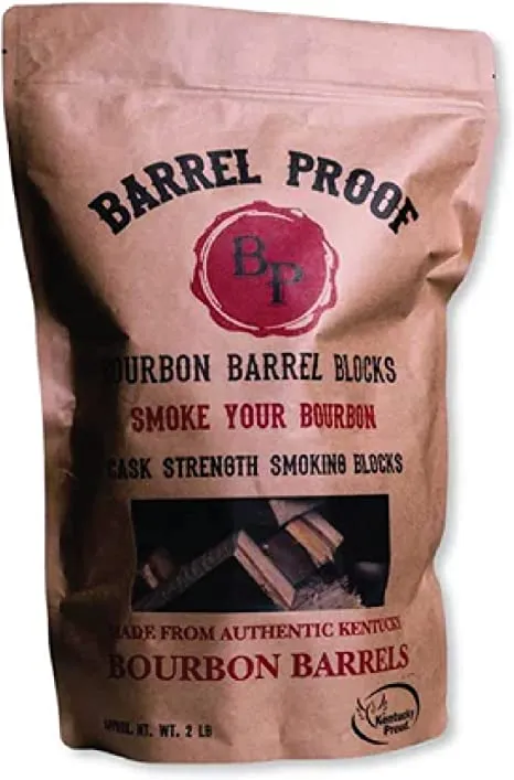 Bourbon Barrel Grill Blocks, 2 pound Resealable Bag