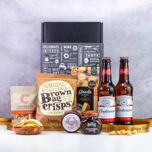 Budweiser Lager & Savouries Gift Box