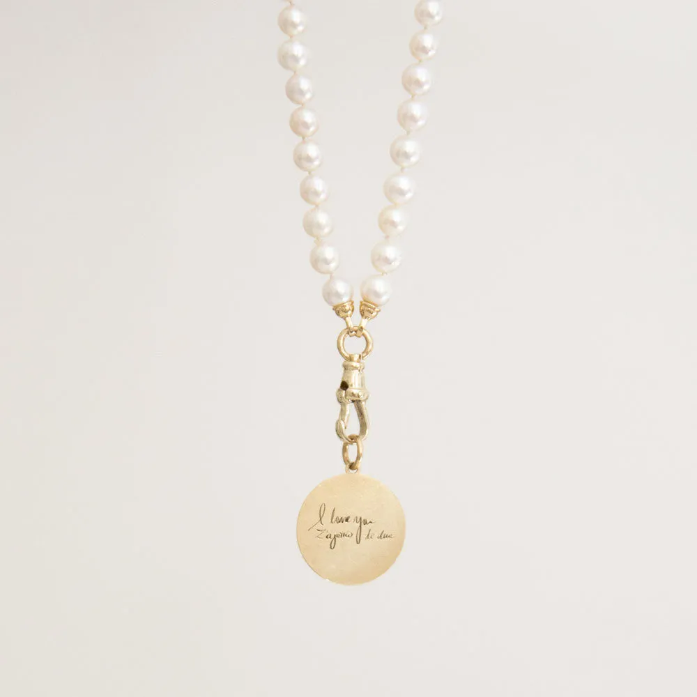 Build Your Own 14K Gold Pearl Charm Necklace