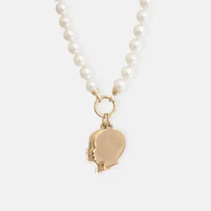 Build Your Own 14K Gold Pearl Charm Necklace