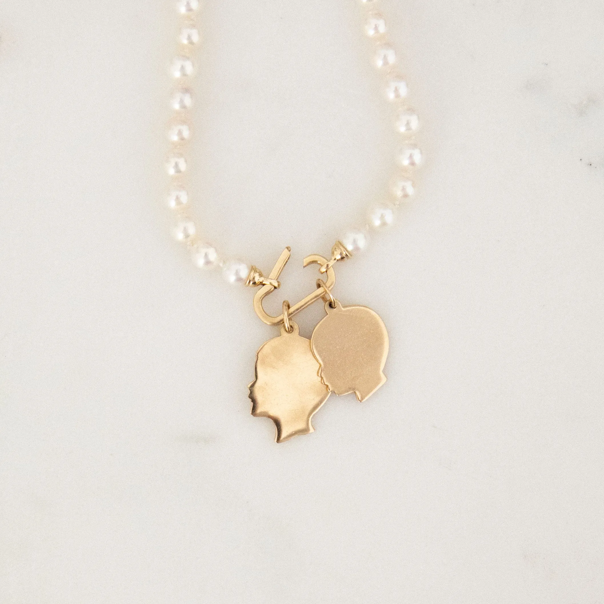 Build Your Own 14K Gold Pearl Charm Necklace