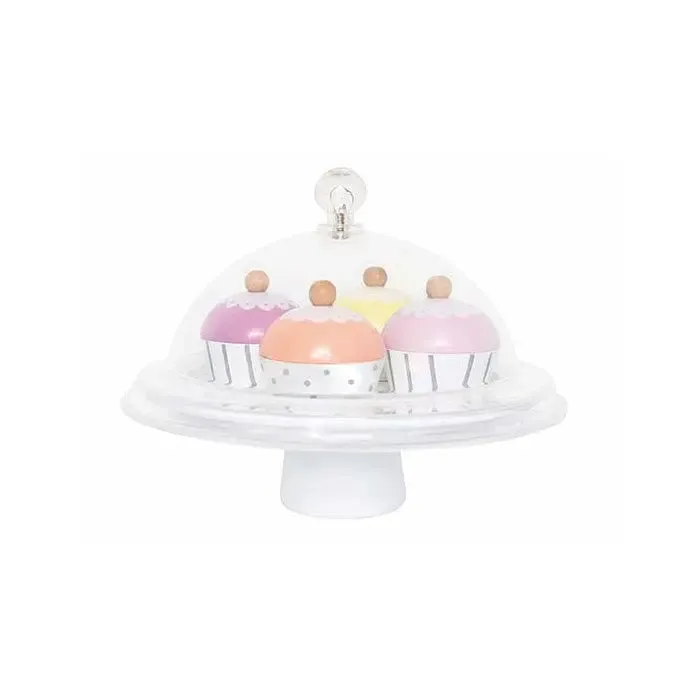 Cake plate with cup cakes