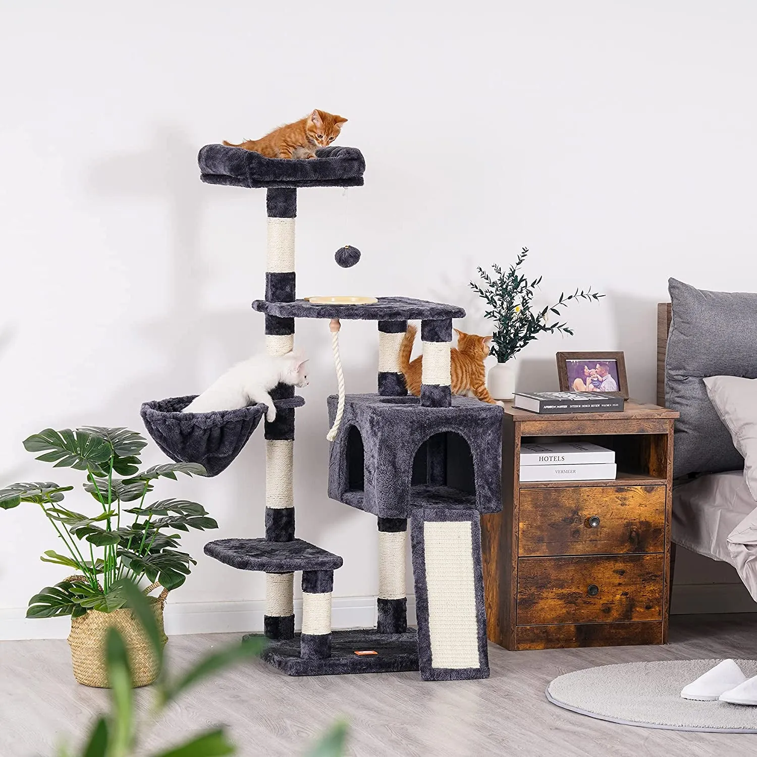 Cat Tree, Cat Tower for Indoor Cats with Scratching Board,