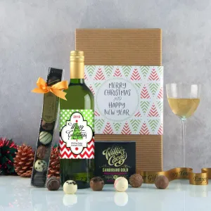 Christmas Wine Gifts - Dots and Chevrons