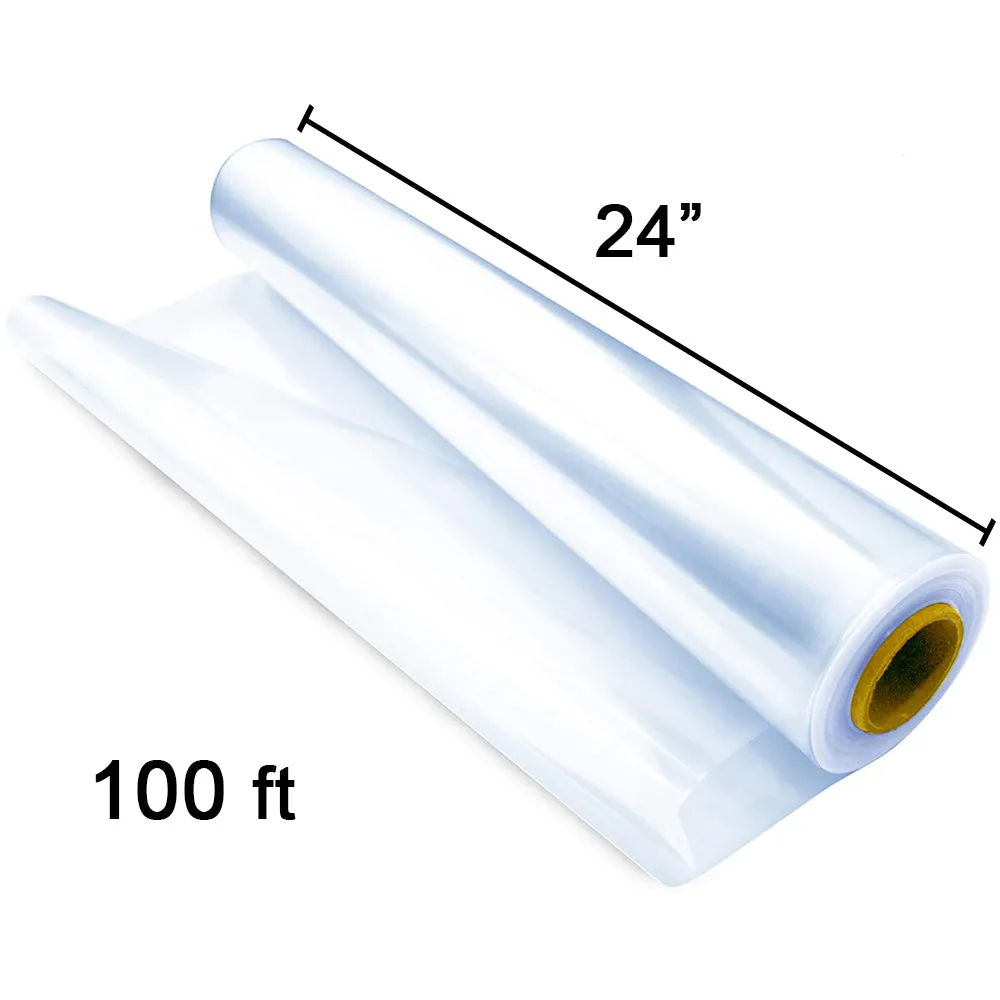 Clear Cellophane Wrap 24" 100 Ft Pack Of 2