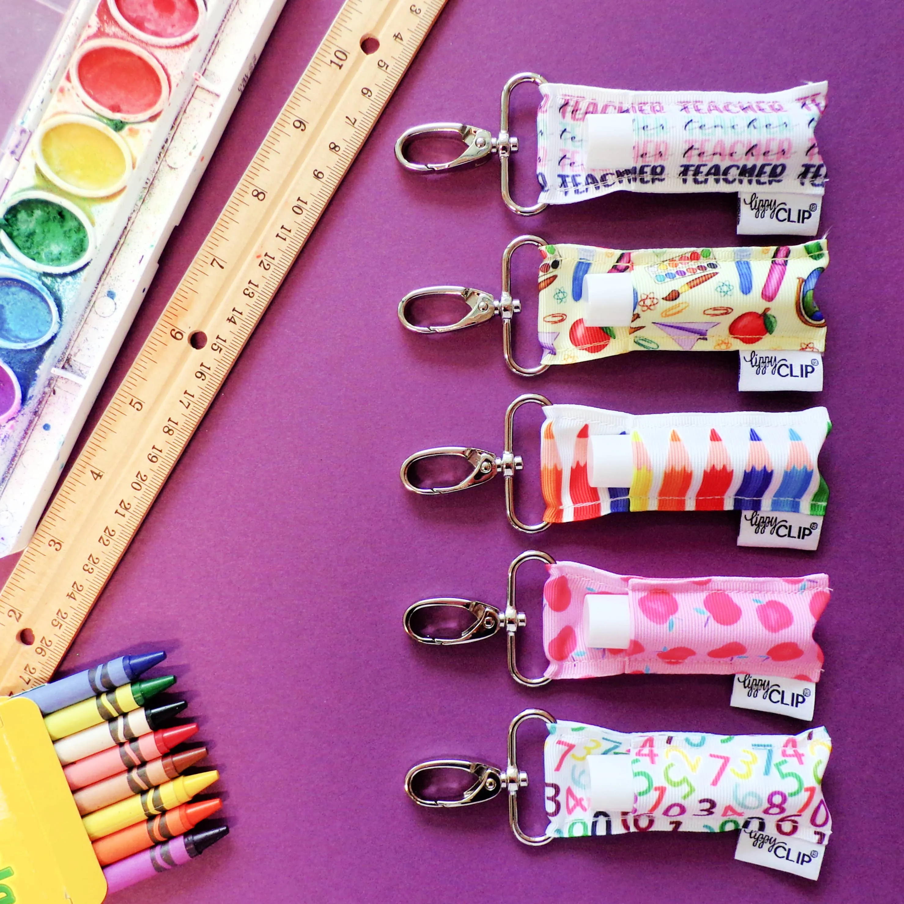 Colored Pencils LippyClip® Lip Balm Holder for Chapstick