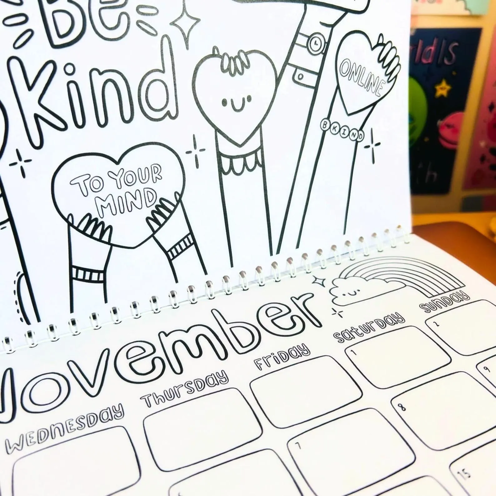 Colour Your Own Calendar - 2025