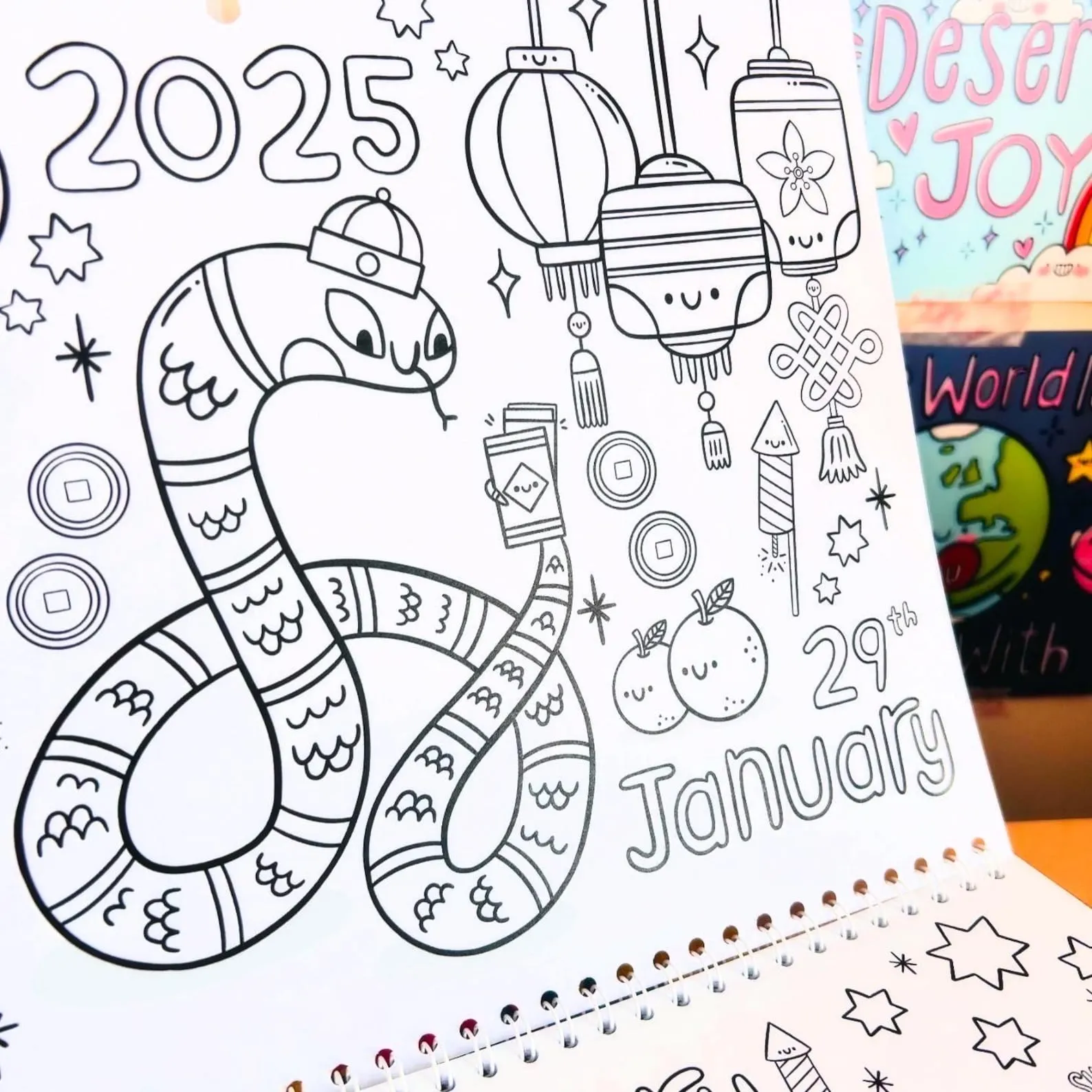 Colour Your Own Calendar - 2025