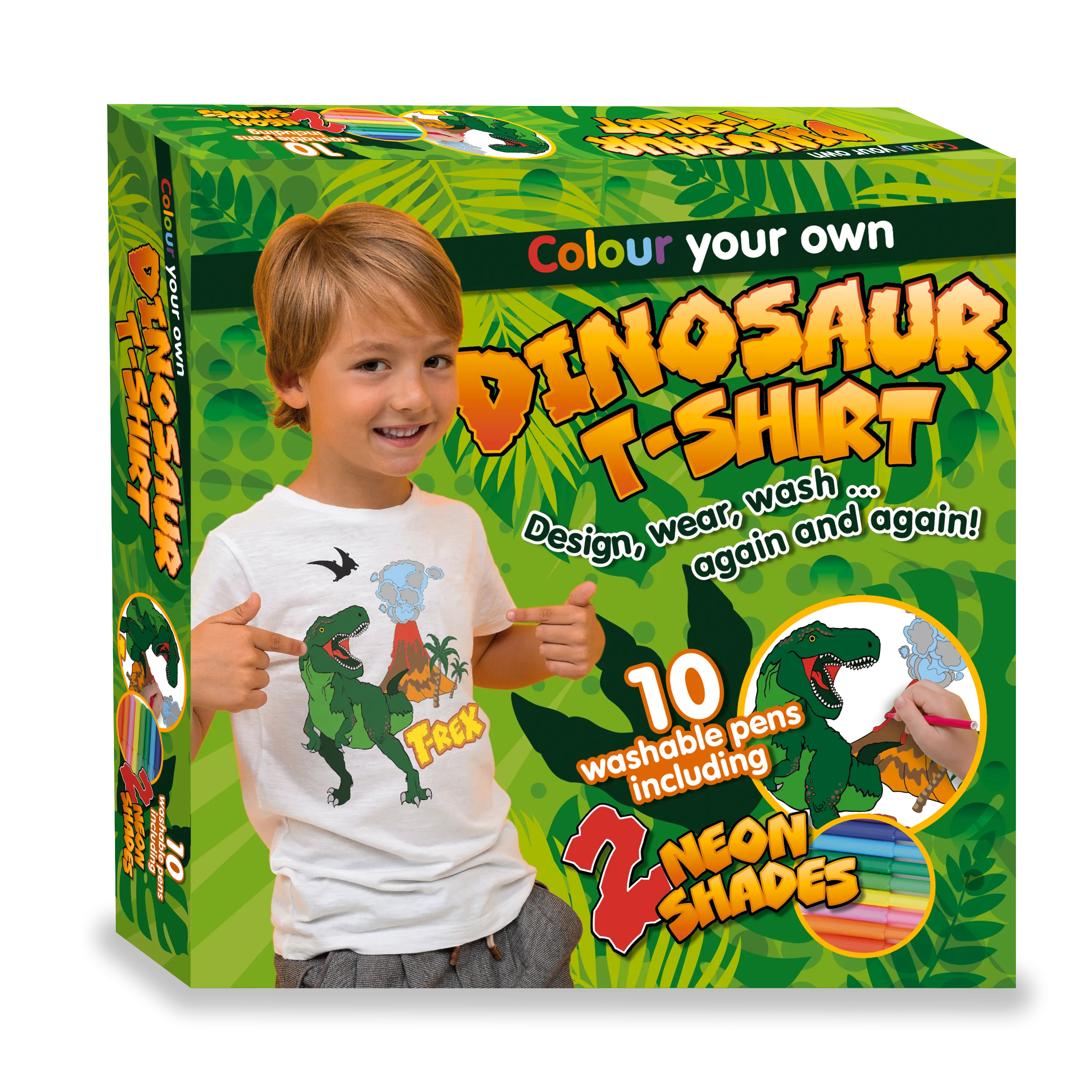 Colour Your Own Dinosaur T-Shirt Boxset