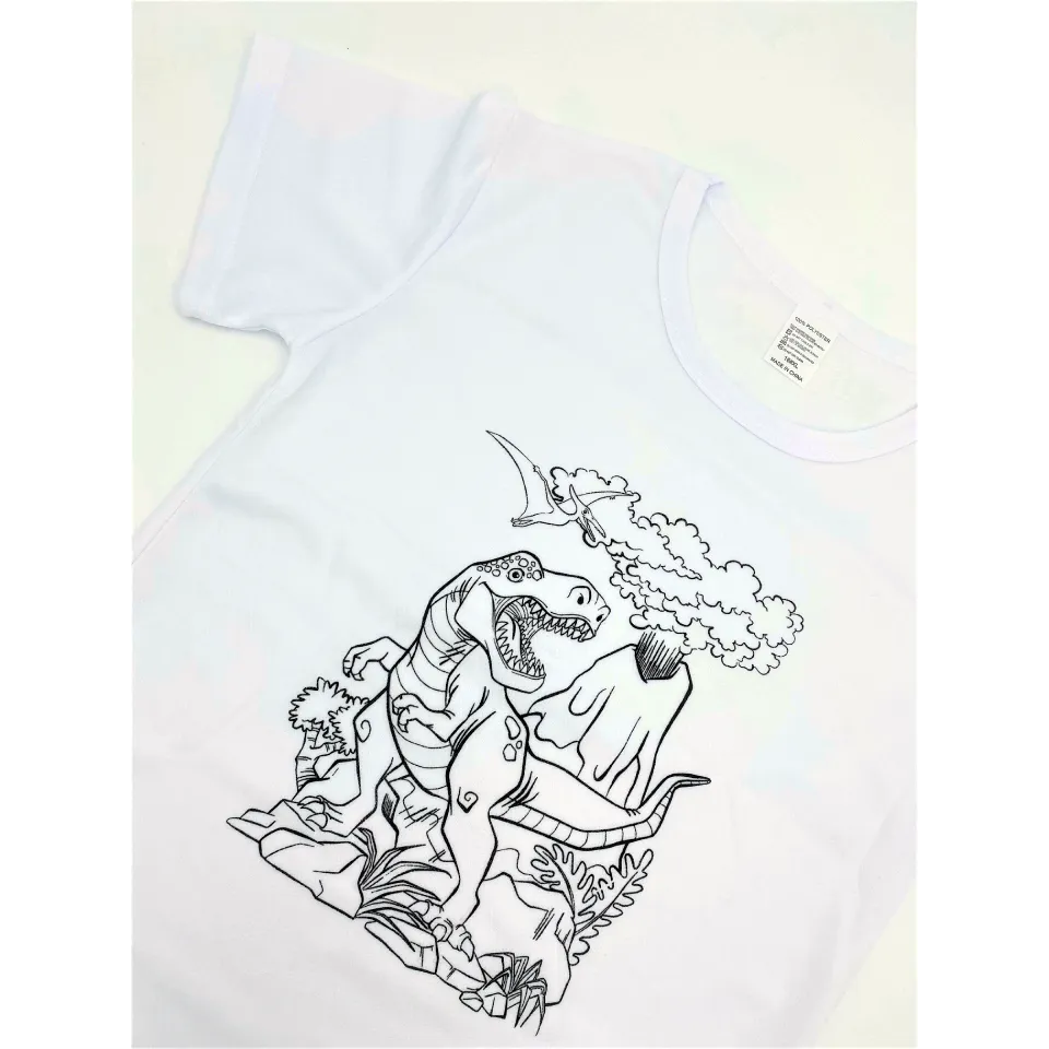 Colour Your Own Dinosaur T-Shirt Boxset