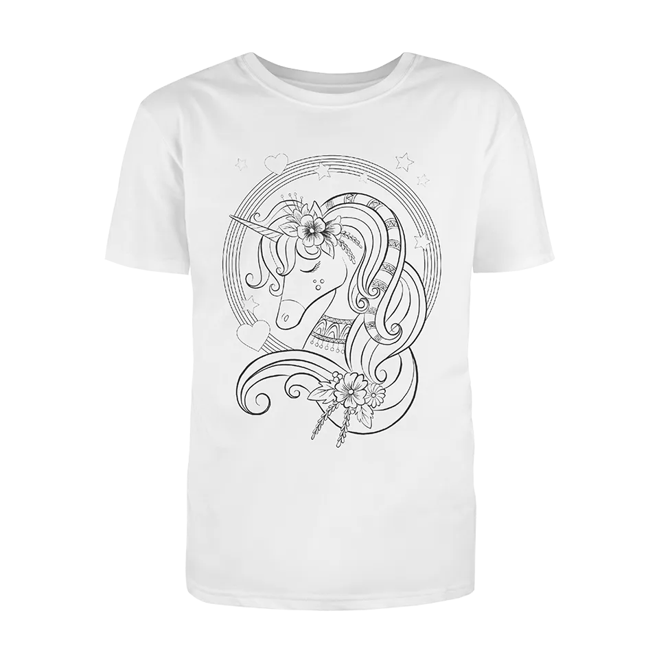 Colour Your Own Unicorn T-Shirt Boxset