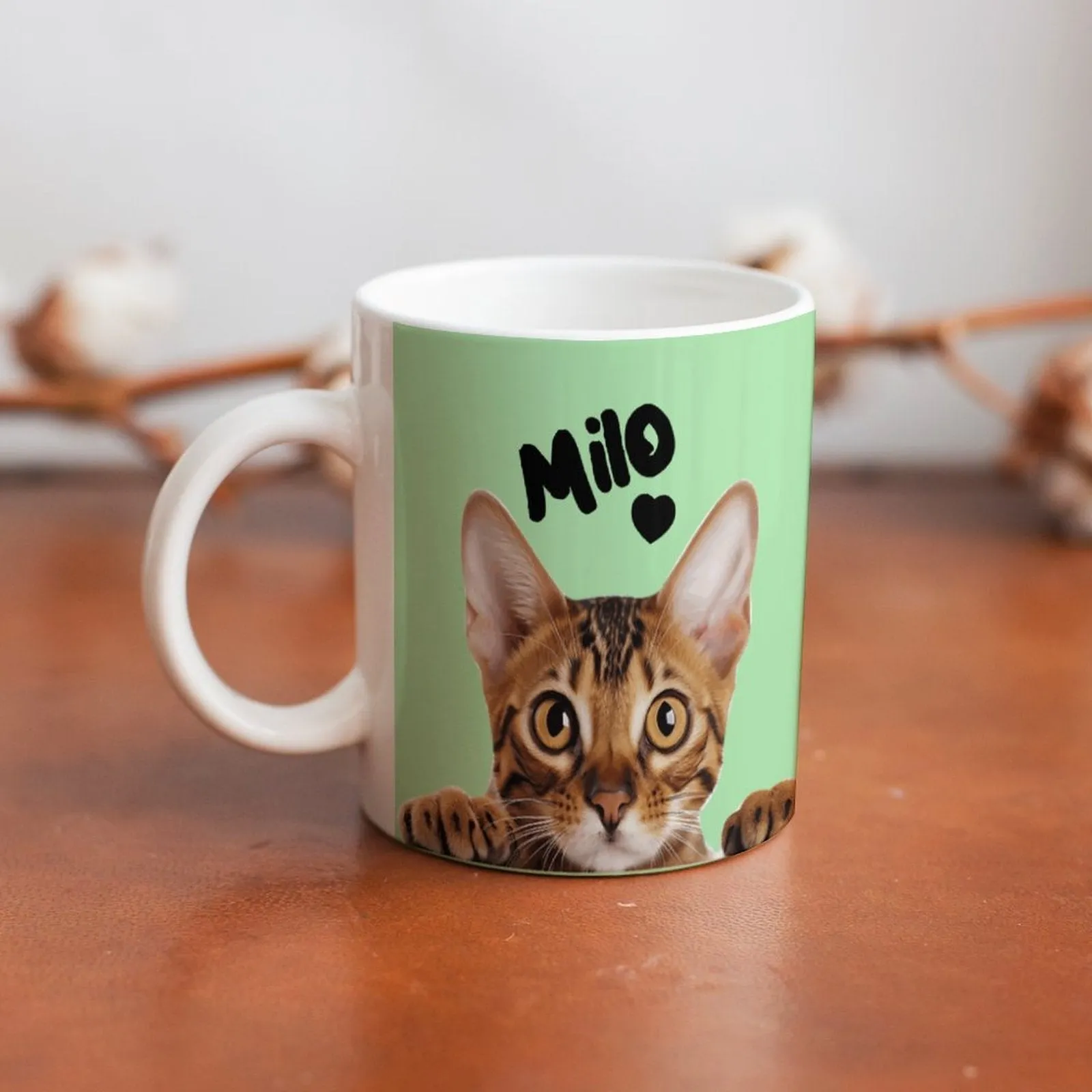 Create Your Own White Mug-Large Print Area