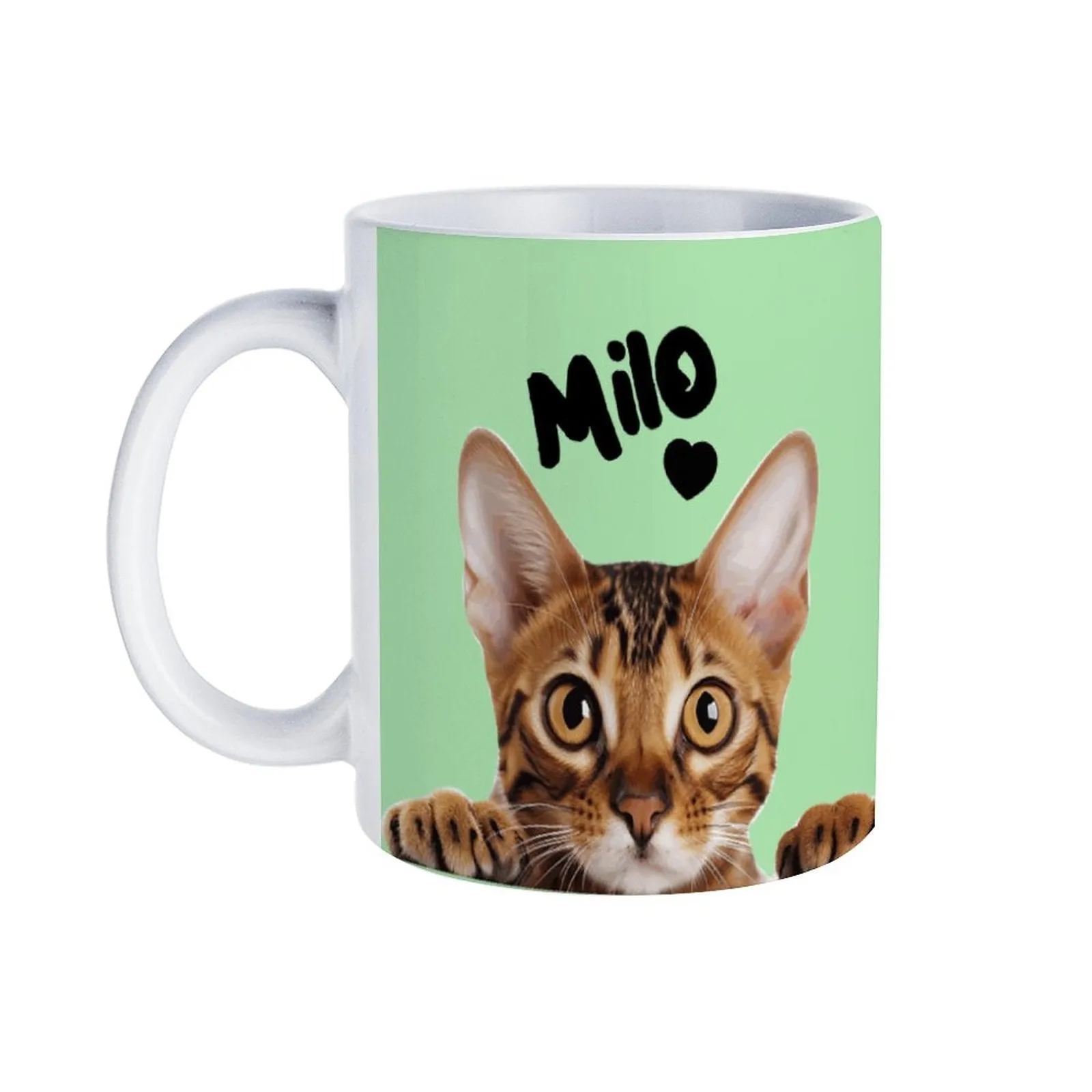 Create Your Own White Mug-Large Print Area