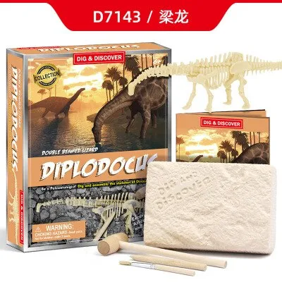 DIY Archaeological Excavation Jurassic Animal Model Skeleton Dinosaur Skeleton Fossil Dinosaur Digging Toys Gifts For Kids