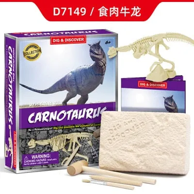 DIY Archaeological Excavation Jurassic Animal Model Skeleton Dinosaur Skeleton Fossil Dinosaur Digging Toys Gifts For Kids