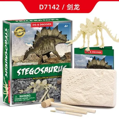 DIY Archaeological Excavation Jurassic Animal Model Skeleton Dinosaur Skeleton Fossil Dinosaur Digging Toys Gifts For Kids