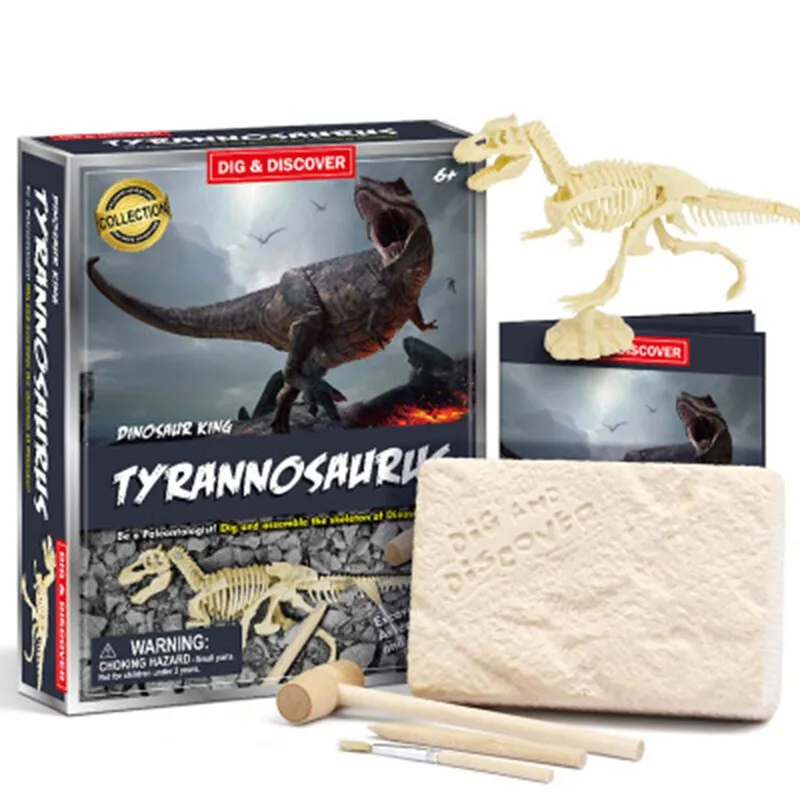 DIY Archaeological Excavation Jurassic Animal Model Skeleton Dinosaur Skeleton Fossil Dinosaur Digging Toys Gifts For Kids