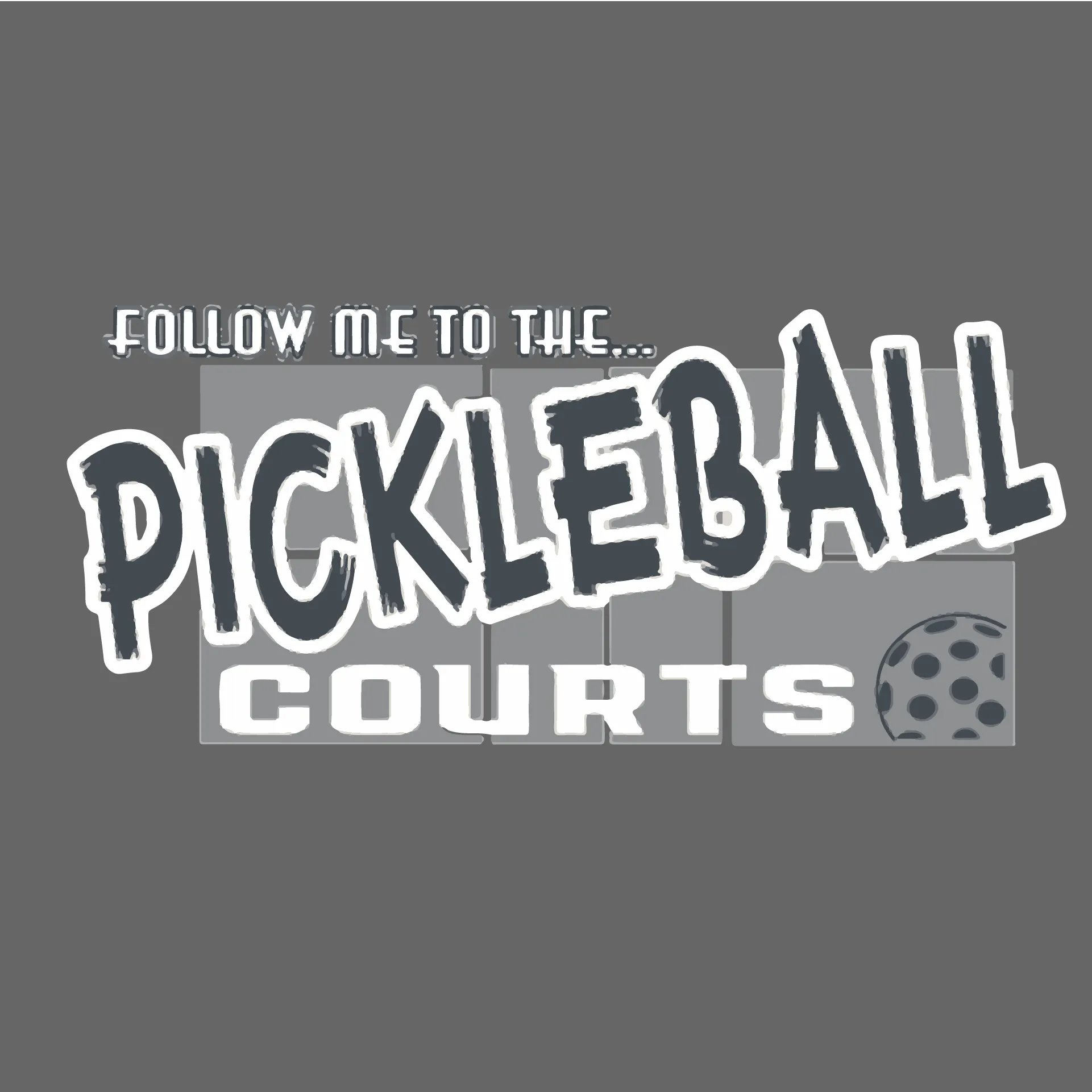 Follow Me To The Pickleball Courts | Pickleball Car Decal And Pickleball Sticker