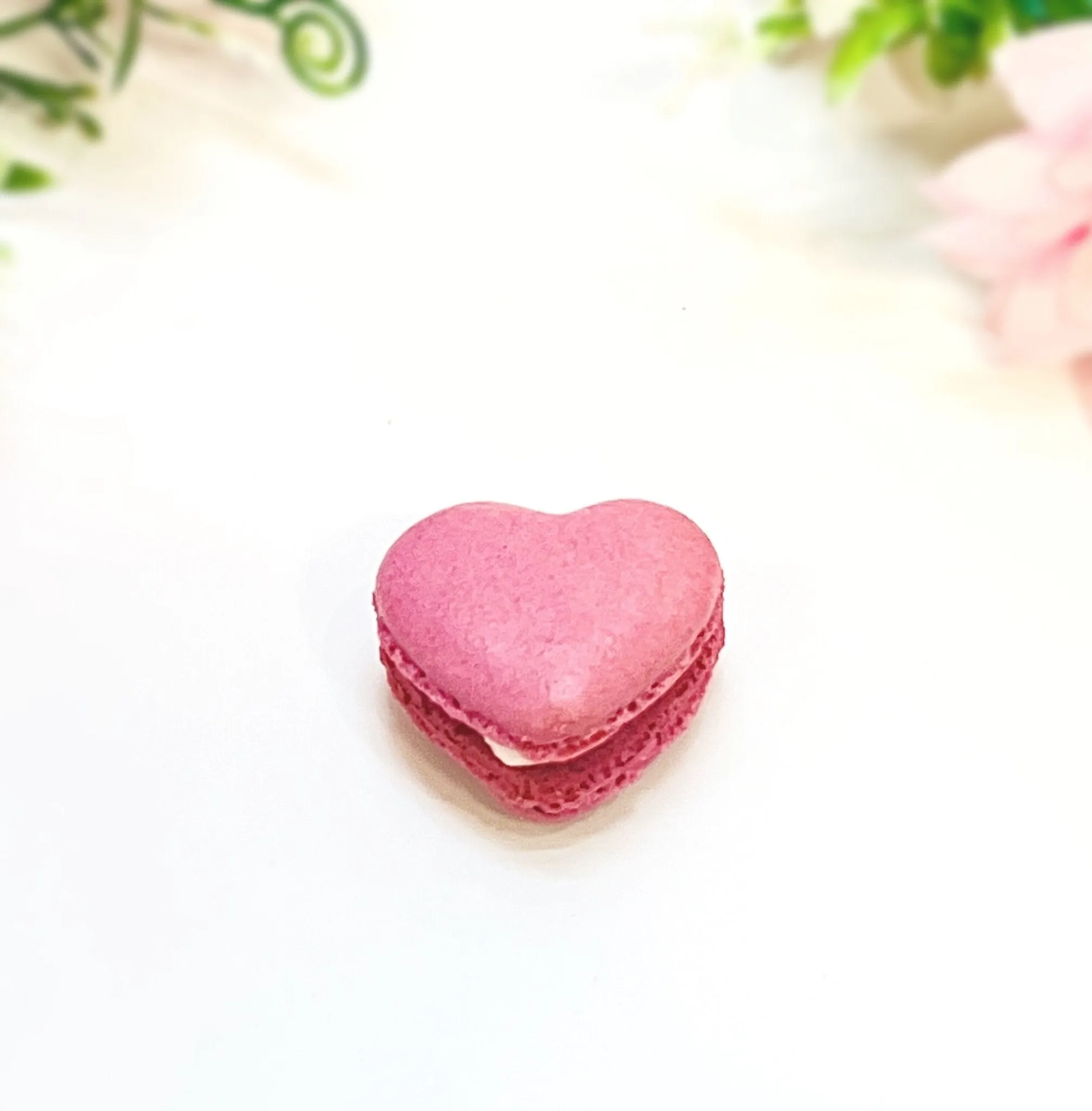 Fuchsia Heart French Macarons | Ideal for Valentine's Day gifts, birthdays, weddings, anniversaries and more