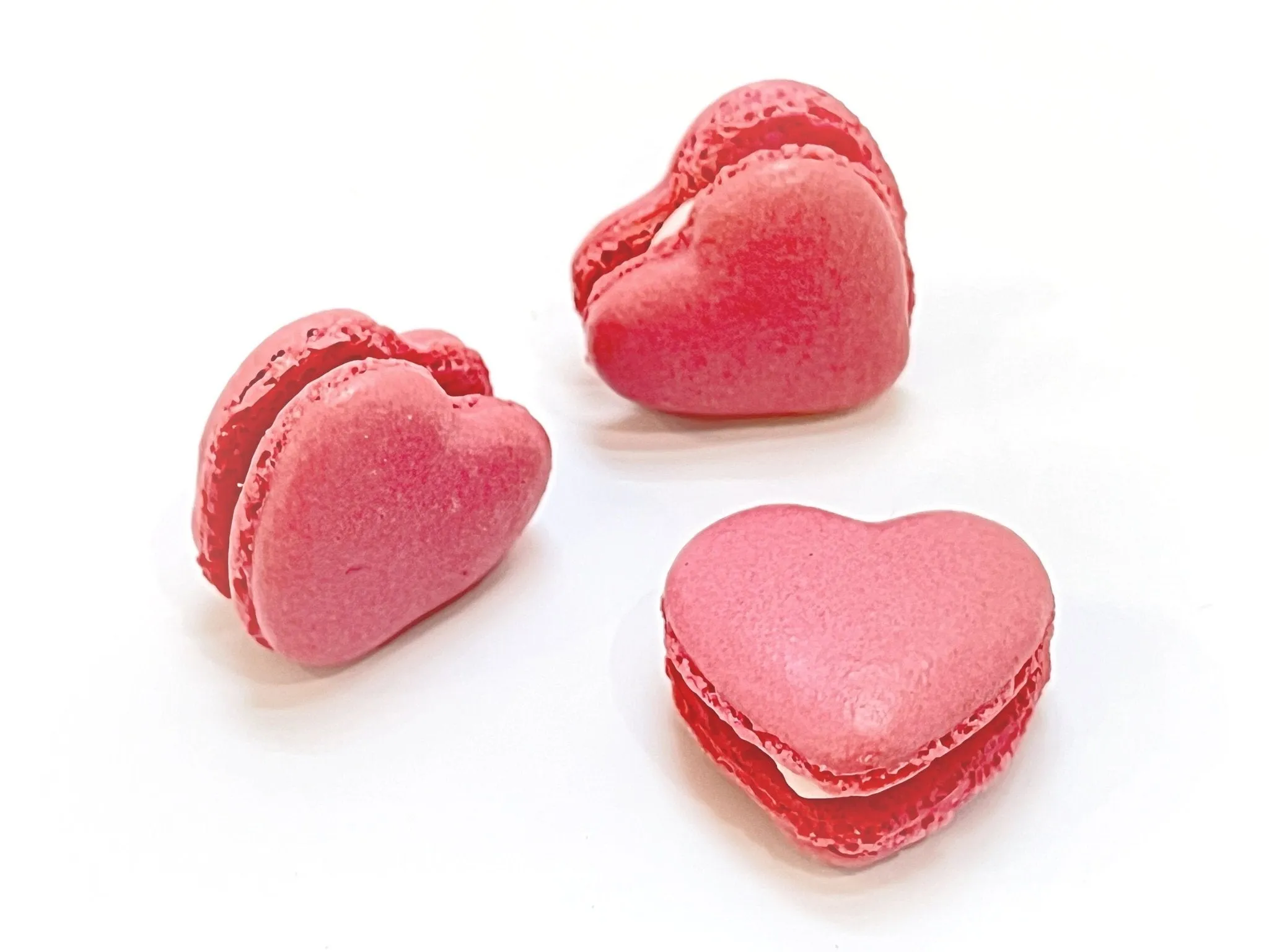 Fuchsia Heart French Macarons | Ideal for Valentine's Day gifts, birthdays, weddings, anniversaries and more