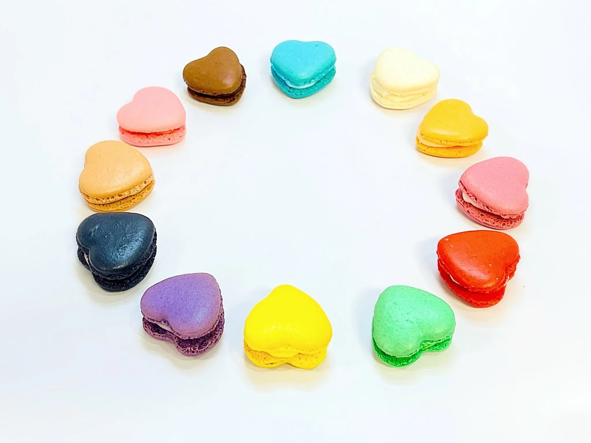 Fuchsia Heart French Macarons | Ideal for Valentine's Day gifts, birthdays, weddings, anniversaries and more