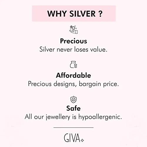 GIVA 925 Sterling Silver Zircon Vintage Ring, Adjustable | Gifts for Girlfriend, Gifts for Women and Girls | With Certificate of Authenticity and 925 Stamp | 6 Month Warranty*