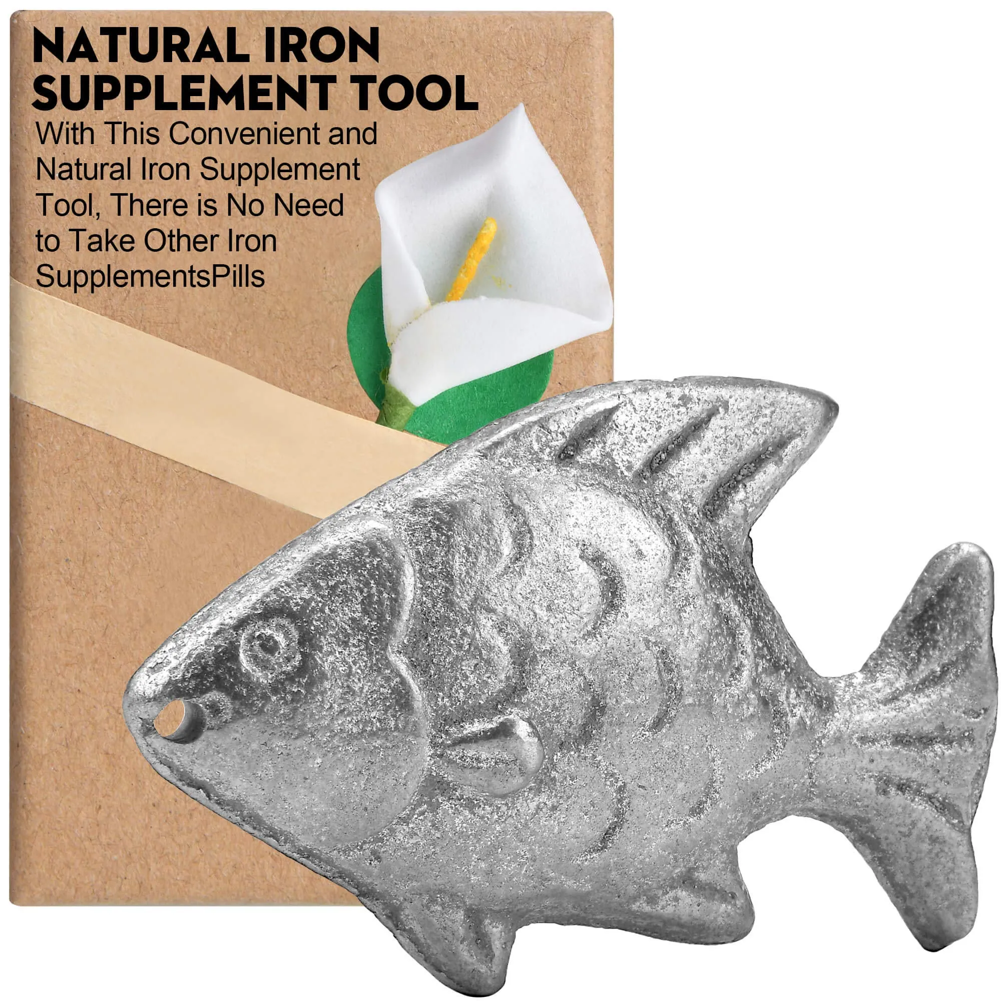 Godboat Iron Fish Cooking Tool to Add Original Iron Supplement to Food and Water, Iron Supplement Tool for Iron Deficiency Vegetarians, Pregnant Women and Children, Mothers Day Gifts