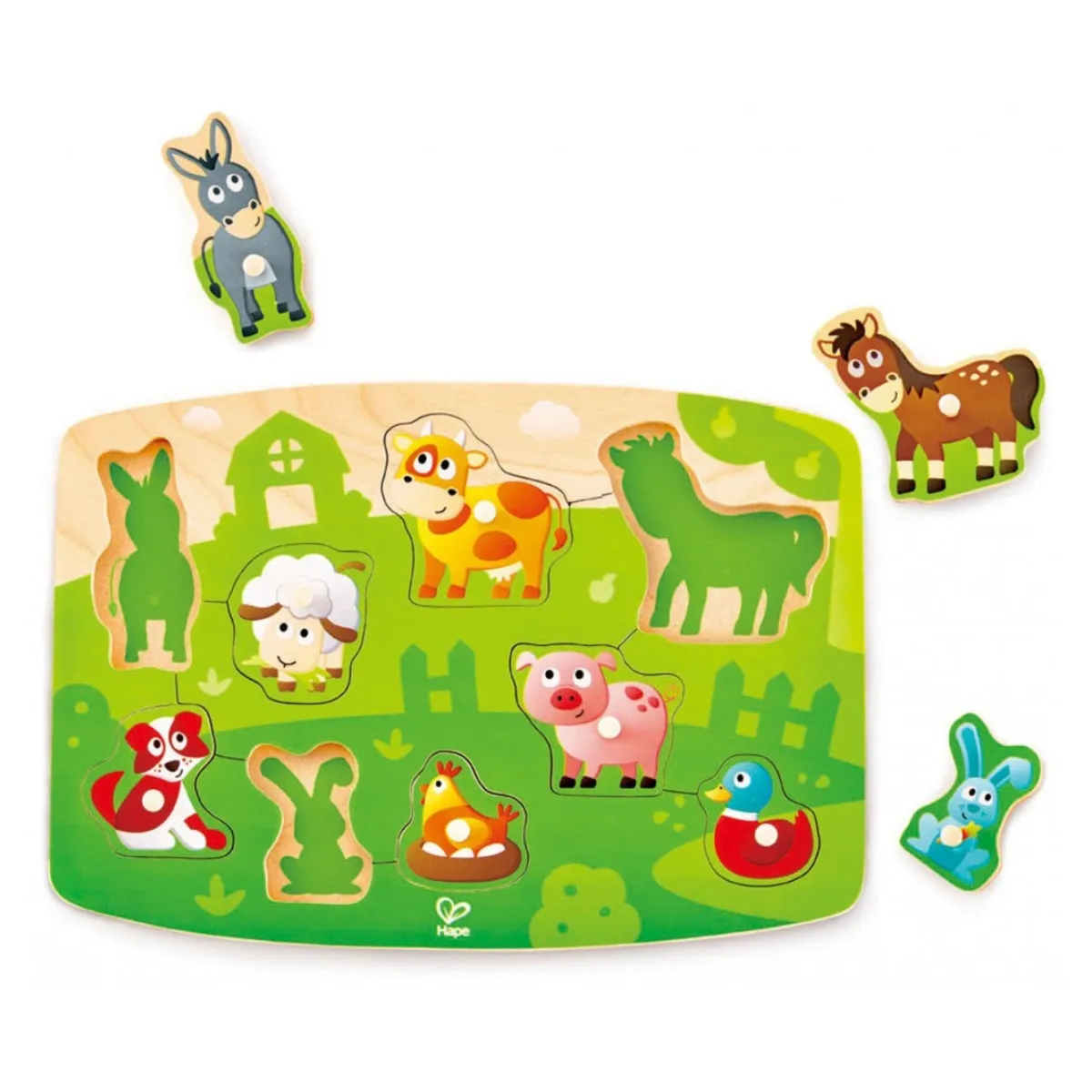 Hape Farmyard Peg Puzzle