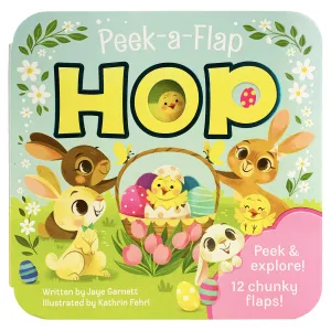 Hop Peek A Flap Board Book