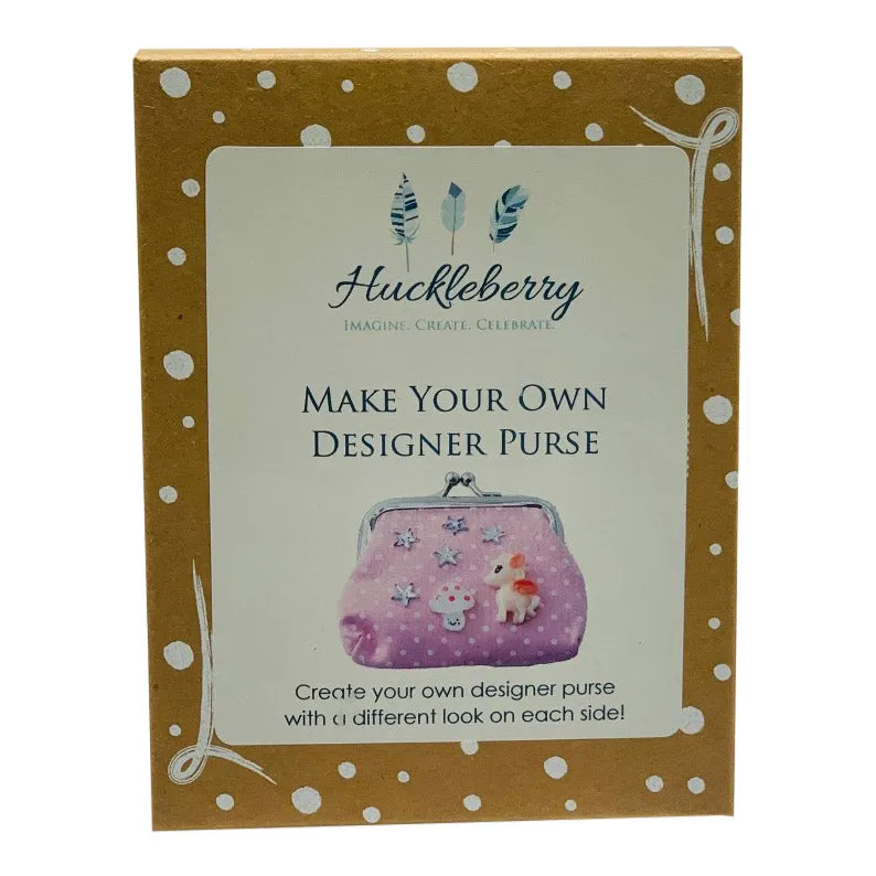 Huckleberry Make Your Own Designer Purse - Unicorns & Rainbow