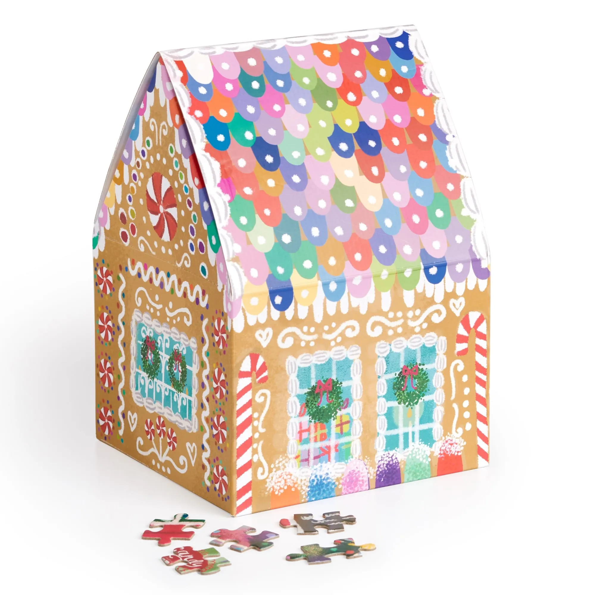 Joy Laforme Gingerbread Cottage 500 Piece Puzzle In A House