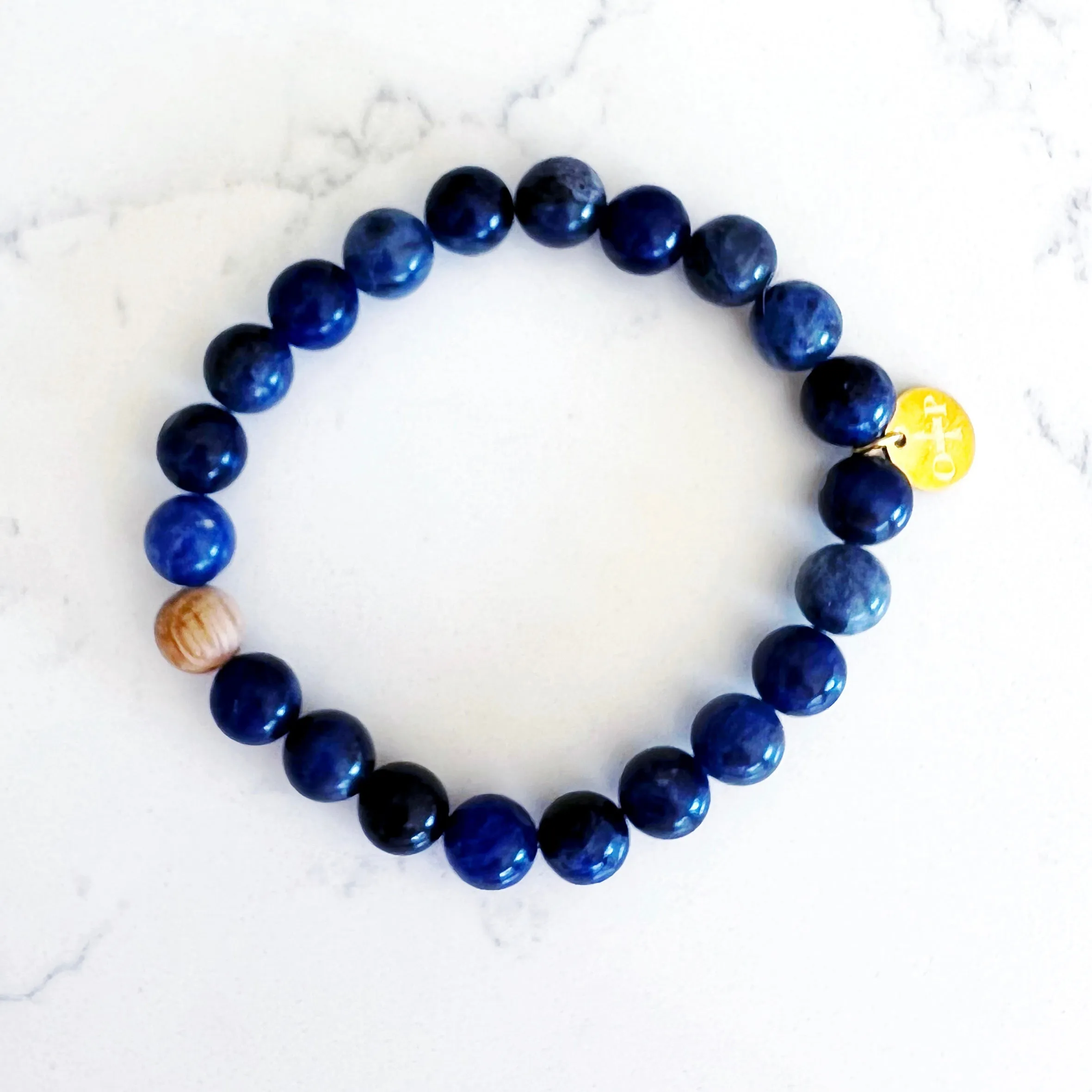 'Make Your Own' Barrel Bead Bracelet Set - BLUES