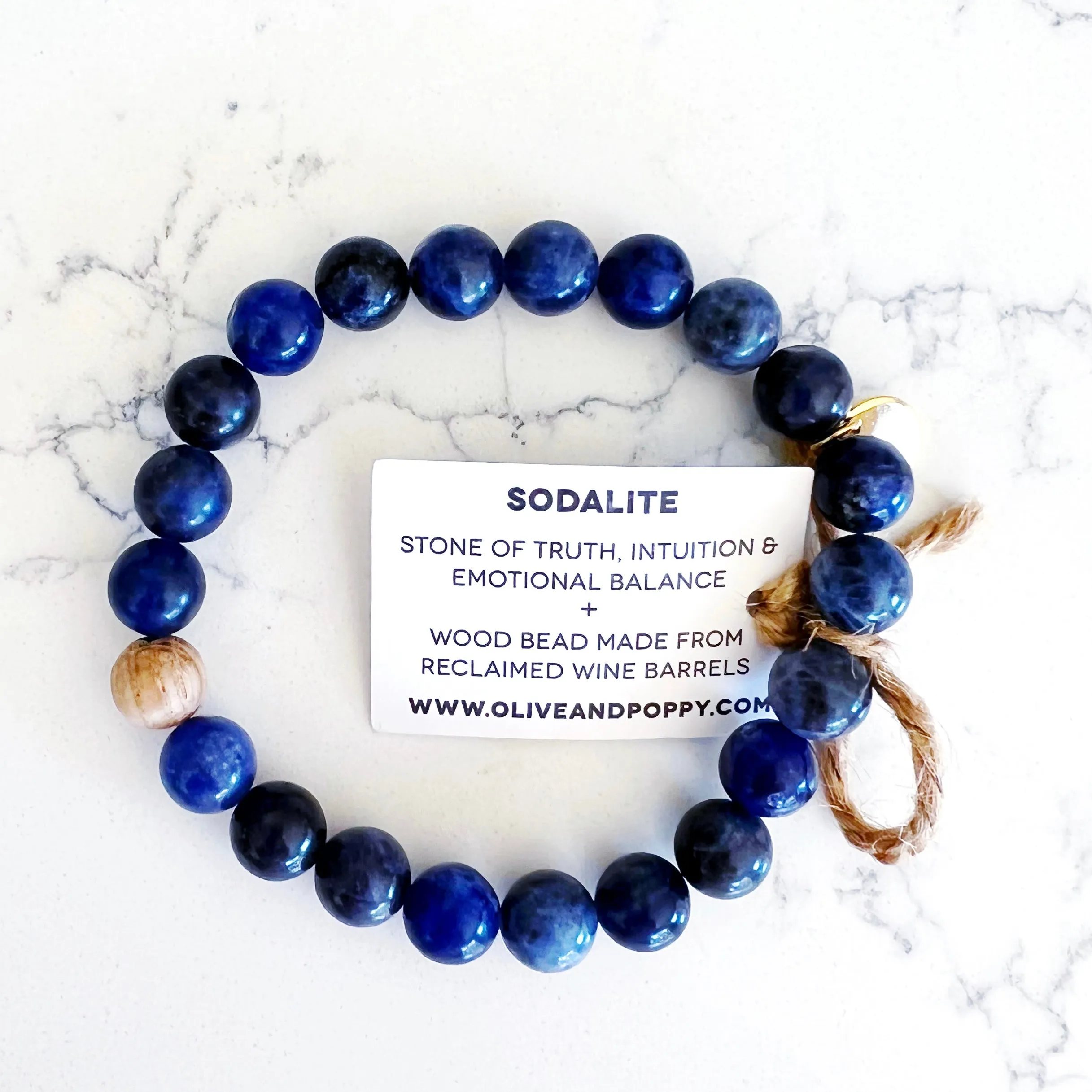 'Make Your Own' Barrel Bead Bracelet Set - BLUES