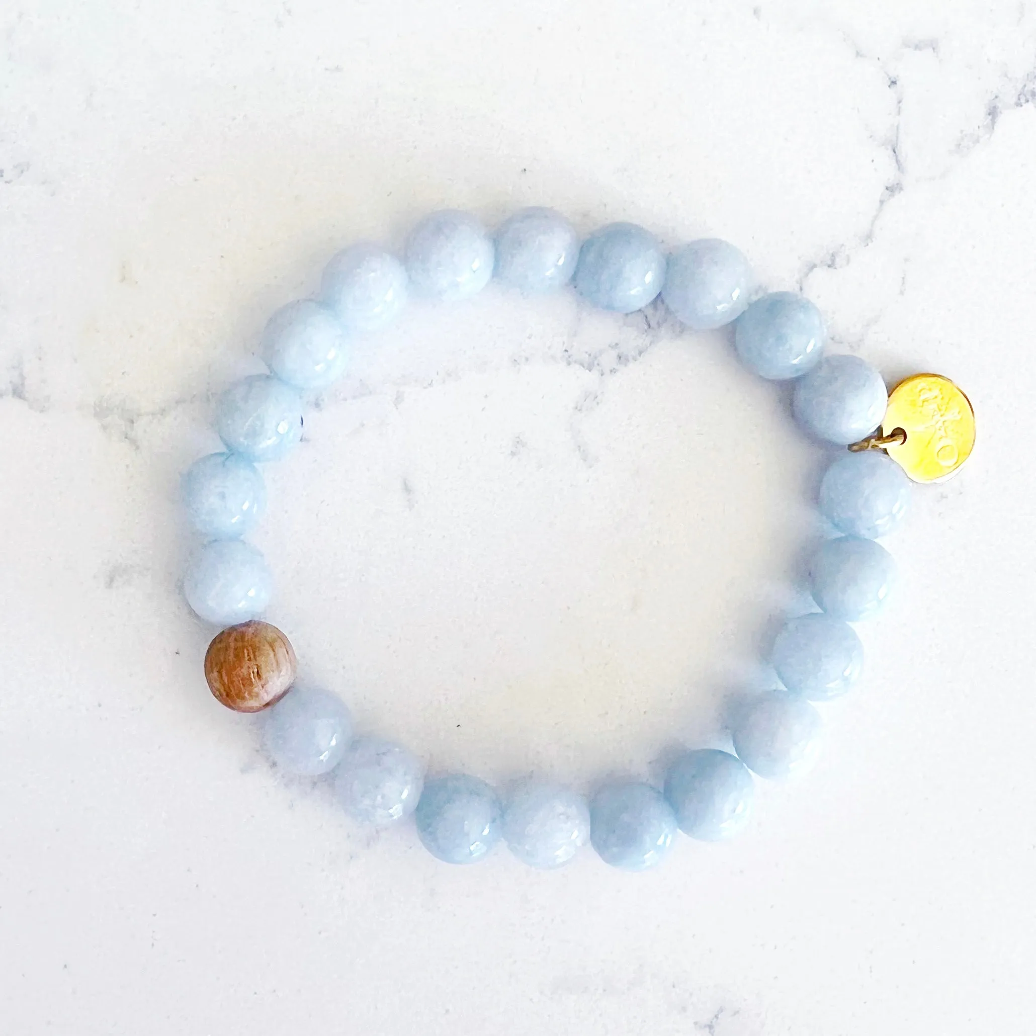 'Make Your Own' Barrel Bead Bracelet Set - BLUES