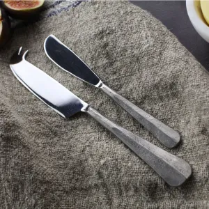 Osko Cheese & Butter Knife Set Silver