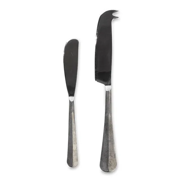 Osko Cheese & Butter Knife Set Silver